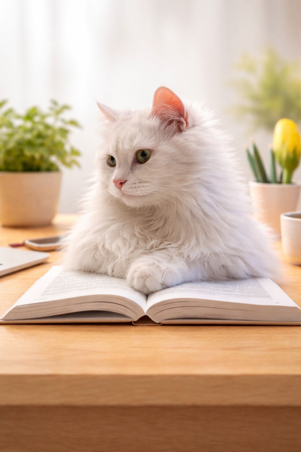 Bekam encima de un libro